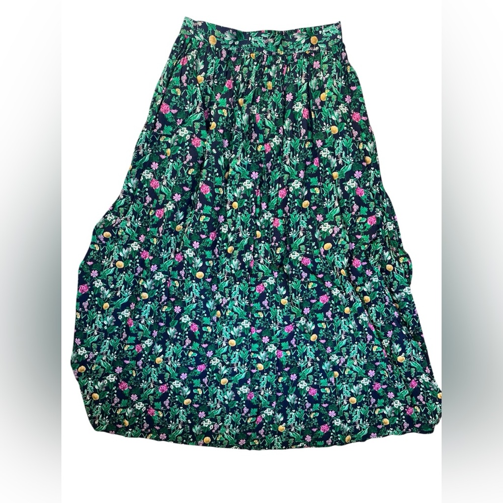 NWT! J Crew Navy Floral Cover up Skirt - XS